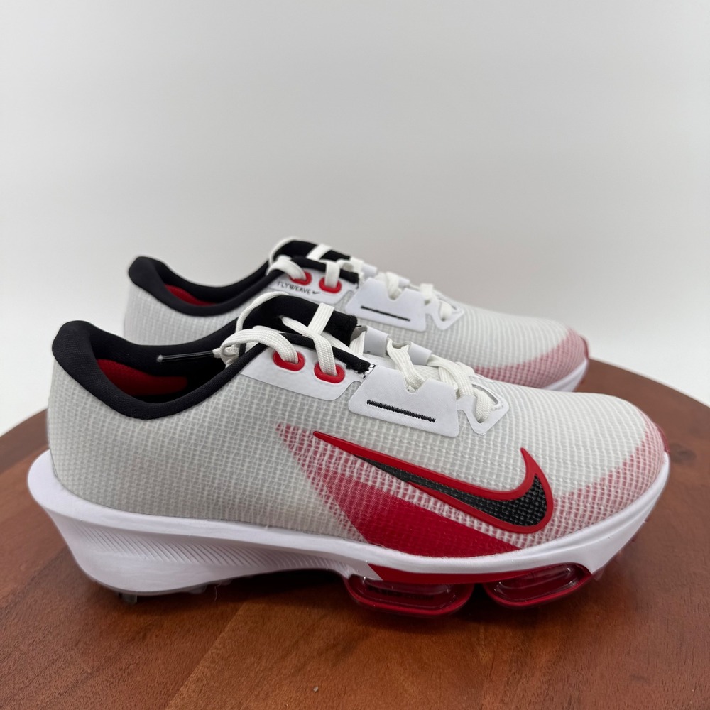 Nike Air Zoom Infinity Tour 2 Golf Shoes White Red FD0217-101 Men 5.5 Women 7